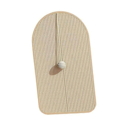 Sisal Cat Scratching Pad - Durable, Sofa-Safe Scratch Board with Playful Toy for Cats, Cat Mat