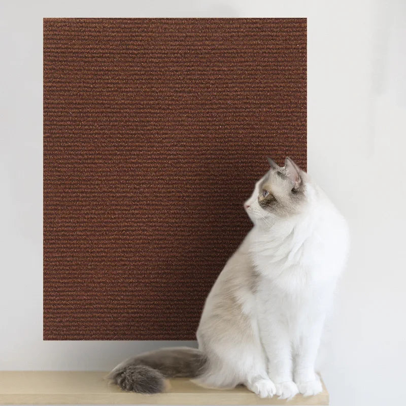 Selbstklebende Katzenkratzmatte, zuschneidbarer Katzenteppich, Katzenkratzmatte für Ecken und Wände, DIY-Kratzschutz für Sofas und Möbel