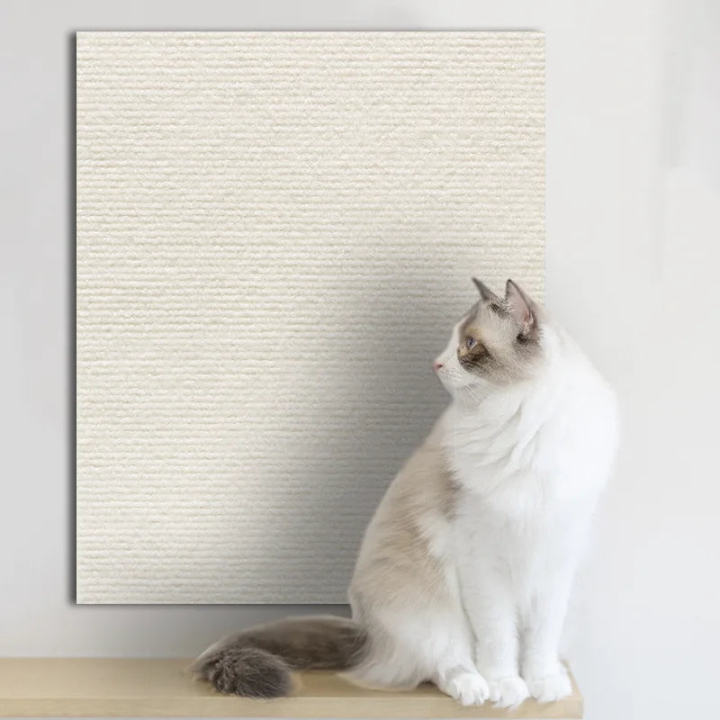 Selbstklebende Katzenkratzmatte, zuschneidbarer Katzenteppich, Katzenkratzmatte für Ecken und Wände, DIY-Kratzschutz für Sofas und Möbel