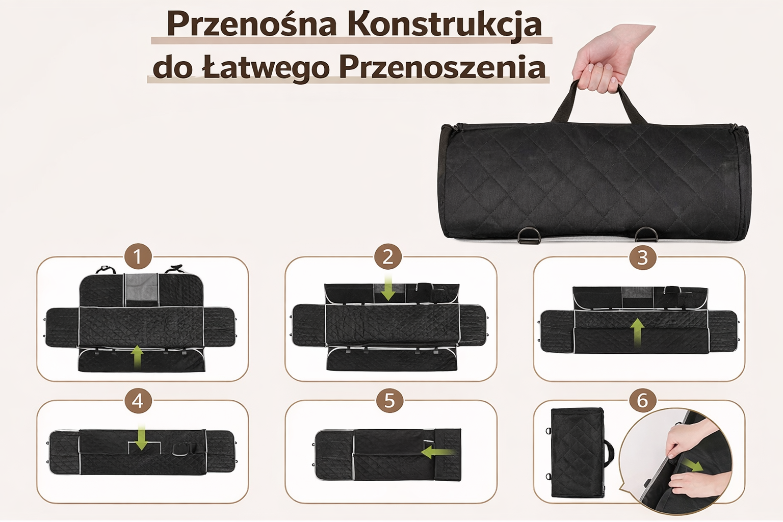 Wodoodporny pokrowiec do auta dla psa – ochrona tylnej kanapy - Pupilowy Kącik